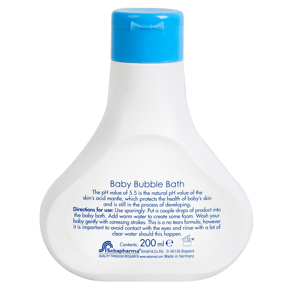 Sữa Tắm Tạo Bọt Dịu Nhẹ Cho Làn Da Bé Sebamed Ph5,5 Baby Bubble Bath - SBB01C - 200ml